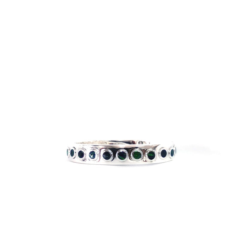 Beautiful Dark Green Opal Cuff Bangle