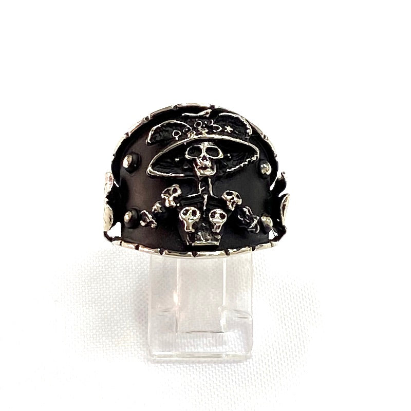 Beautiful Catrina & Sugar Skulls Silver Ring