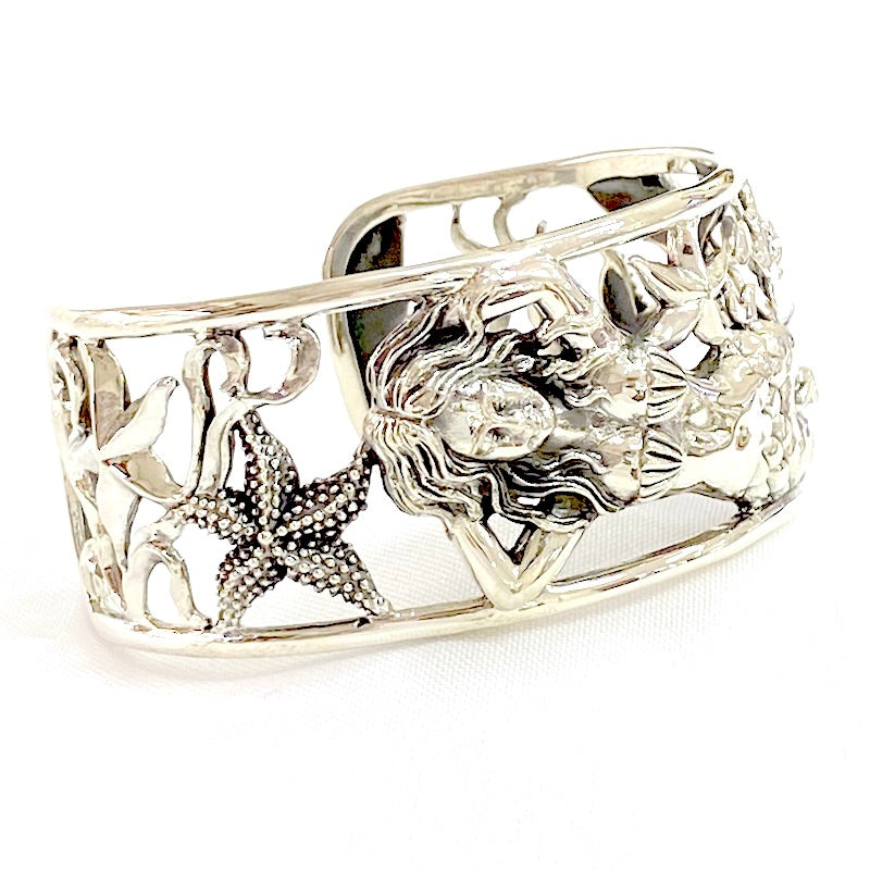 Amazing Mermaid Design Cuff Bracelet