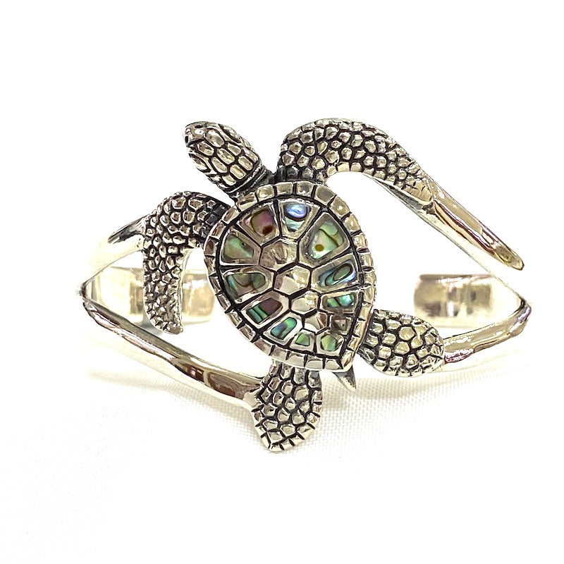Abalone Shell Turtle Cuff Bracelet