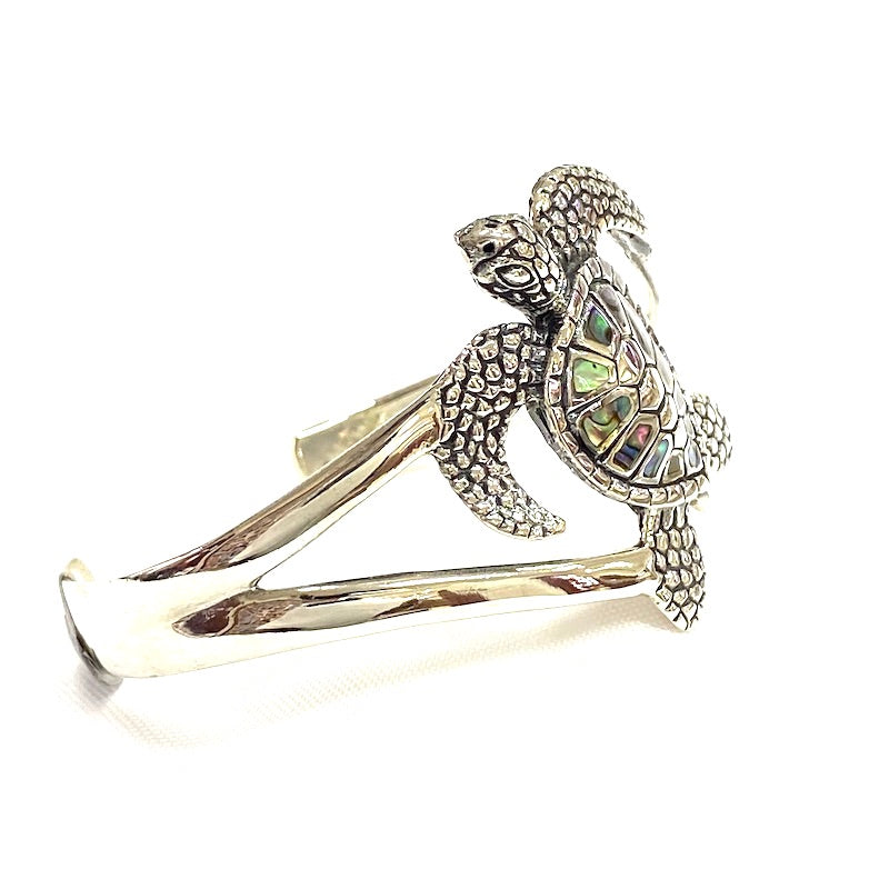 Abalone Shell Turtle Cuff Bracelet