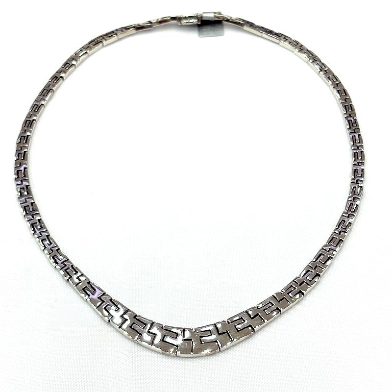 Elegant Flat Links Design Silver Set