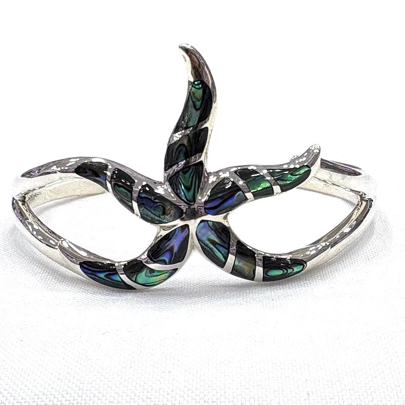 Striking Starfish Design Cuff Bracelet