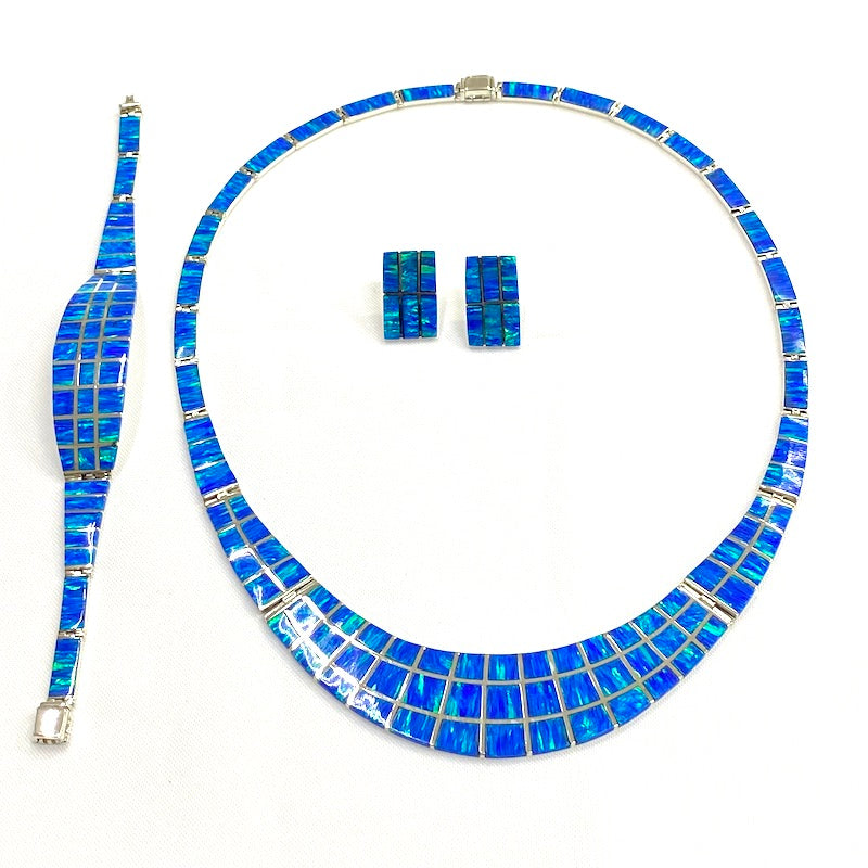 Gorgeous Light Blue Opal Set