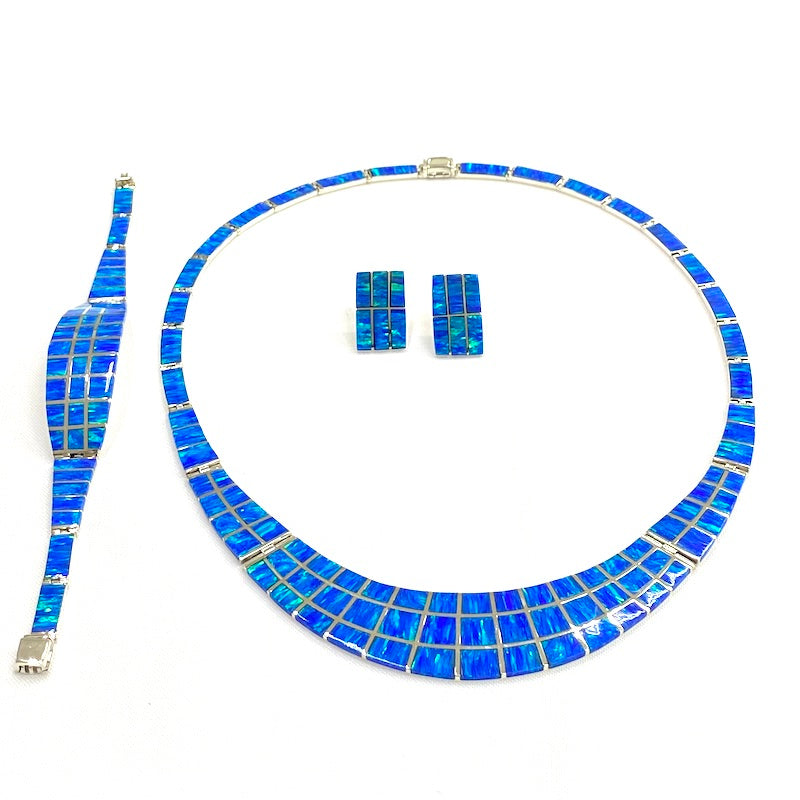 Gorgeous Light Blue Opal Set