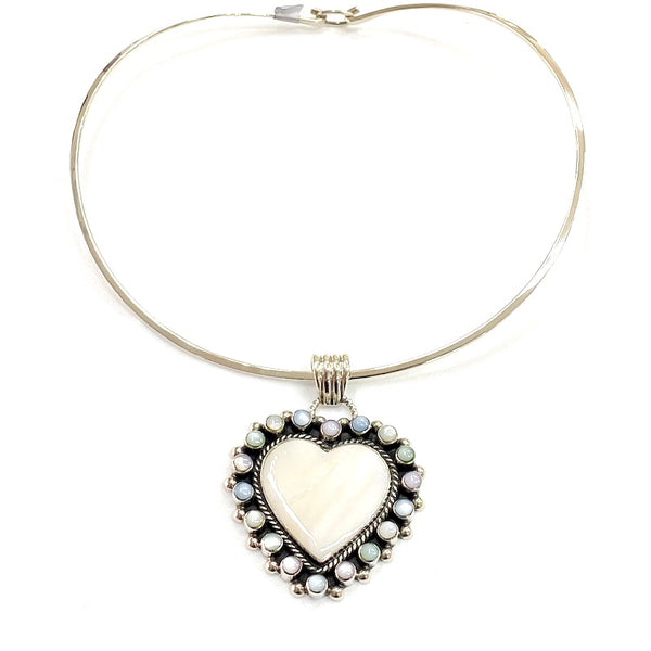 【TommassiniJewelry】Pearl Heartネックレス TommassiniJewelry】Pearl Heartネックレス