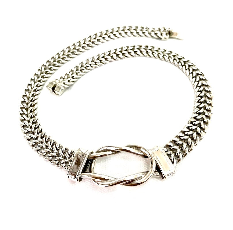 Flat Braided Vintage design Necklace & Bracelet Set