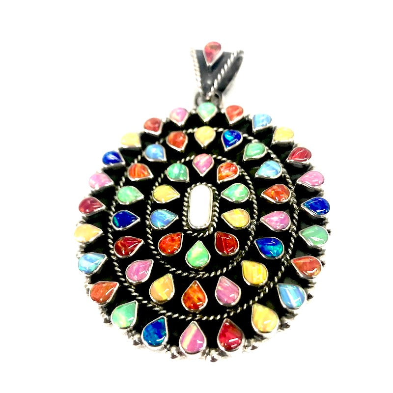 Gorgeous Multicolor Opal Pendant