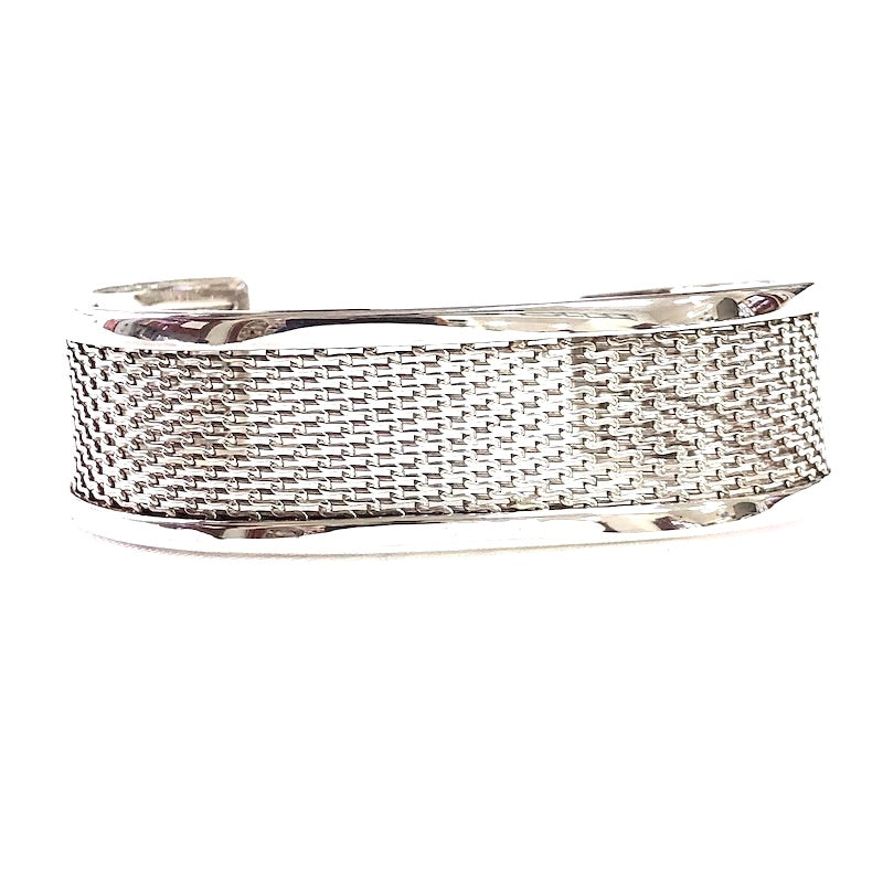 Beautiful Flat Woven Design Cuff Bracelet