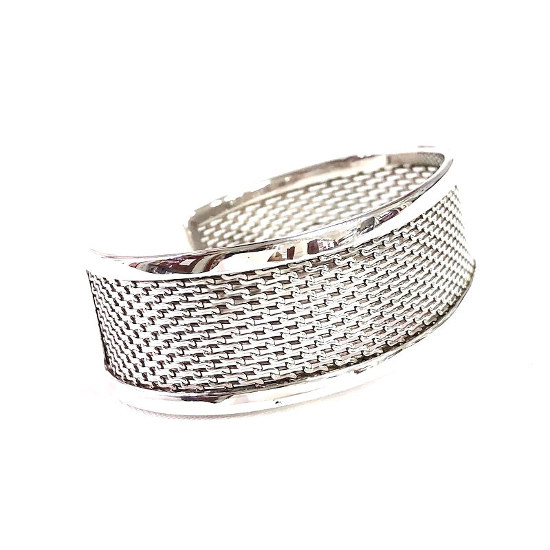 Beautiful Flat Woven Design Cuff Bracelet