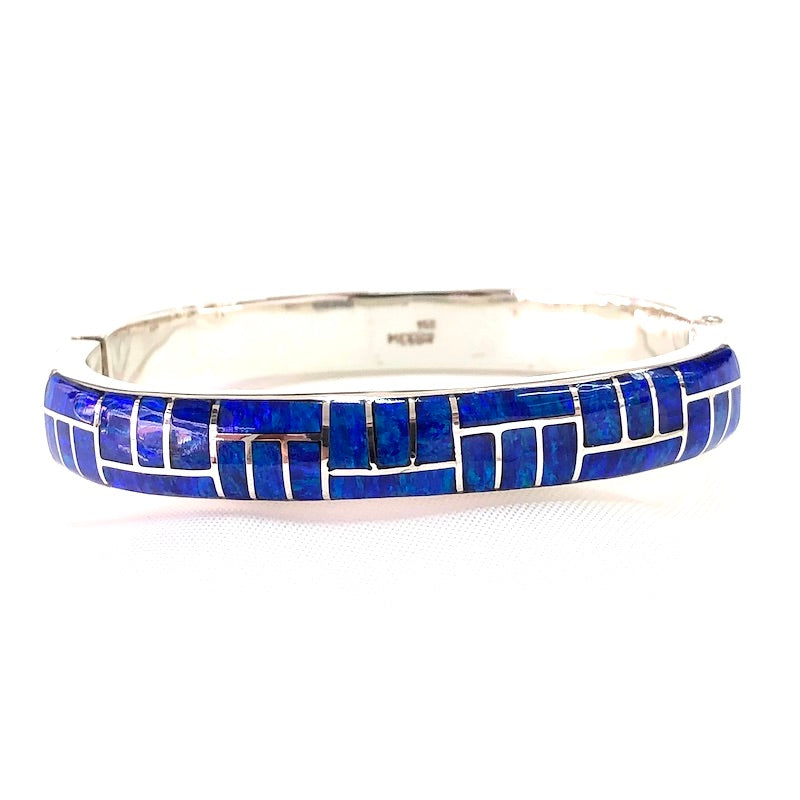 Bracelet Pinuply bleu nuit plaqué or - Bangle-Up - Ocarat