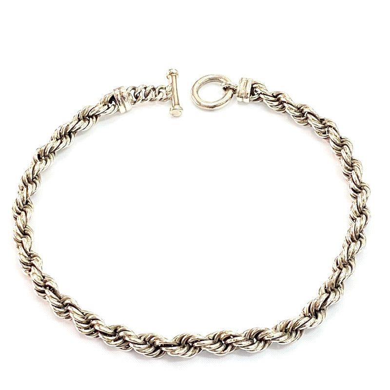 Classic Thick Rope Link Necklace – Sergio's Silver From Taxco