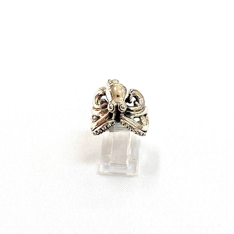 Beautiful Octopus Silver Ring