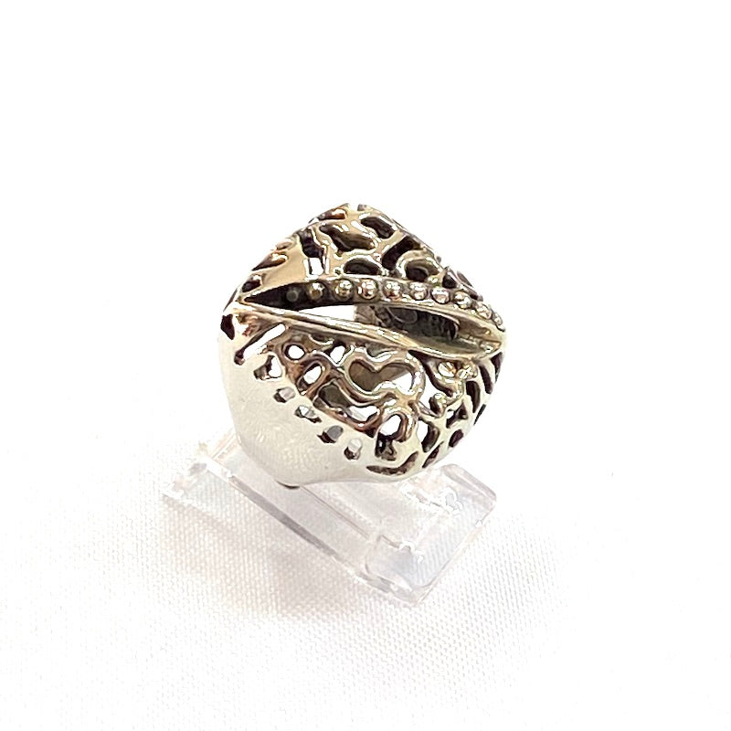 Bulky Carved Pattern Design Ring