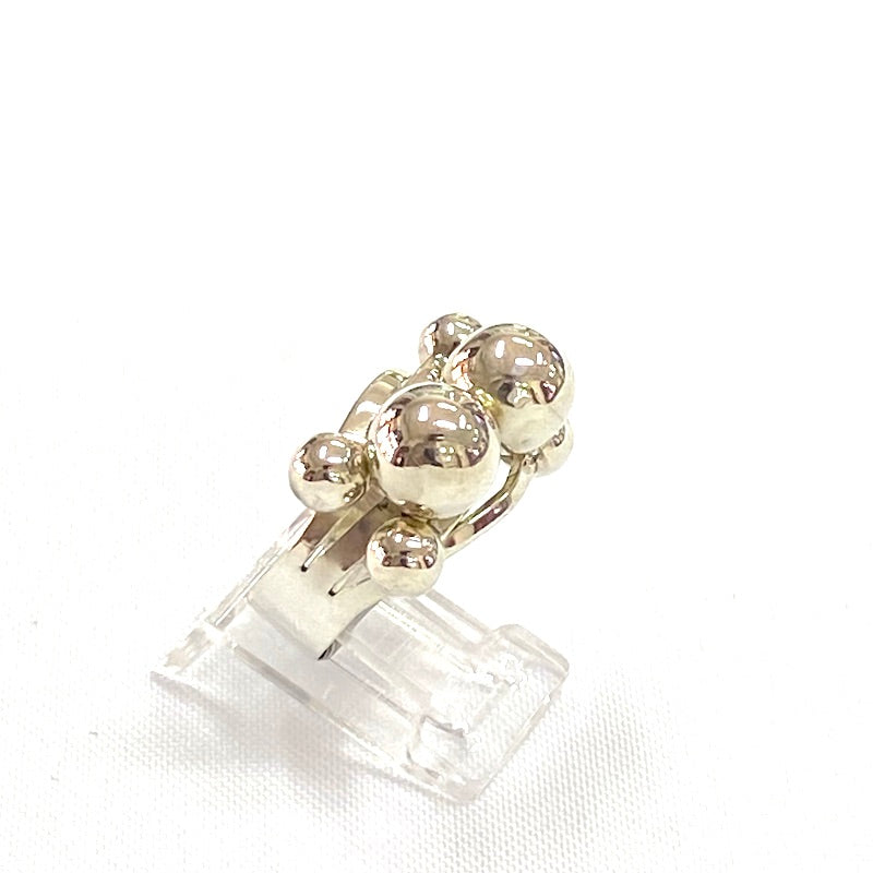 Beautiful Ring with Plain Silver Balls