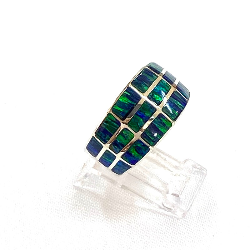 Stunning Dark Green Opal Ring