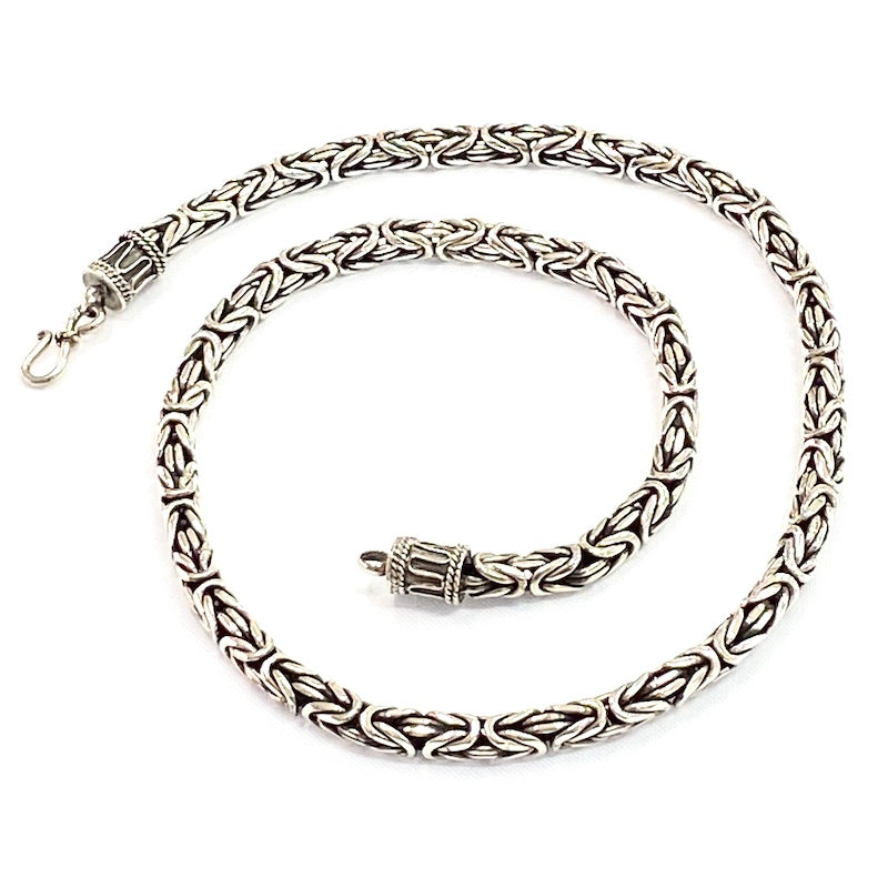 Striking Bali Style Link Silver Chain
