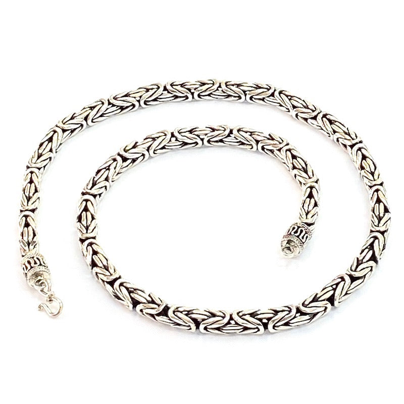 Strong Heavy Bali Link Silver Chain