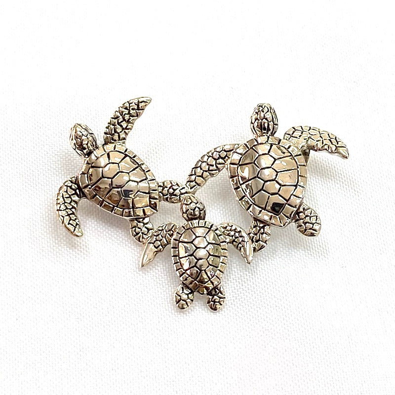 Beautiful Family Turtles Design Pendant