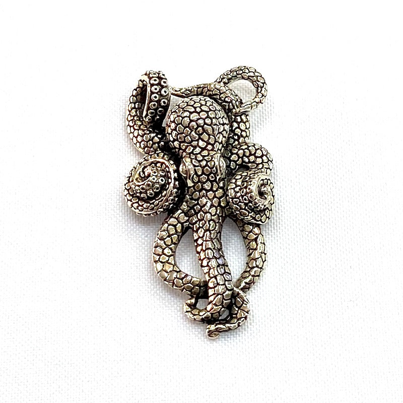 Stunning Silver Octopus Pendant