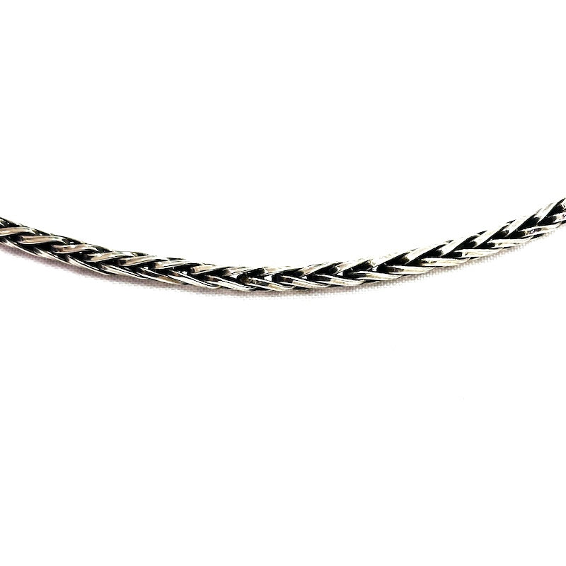 Fine Braided Style Silver Chain