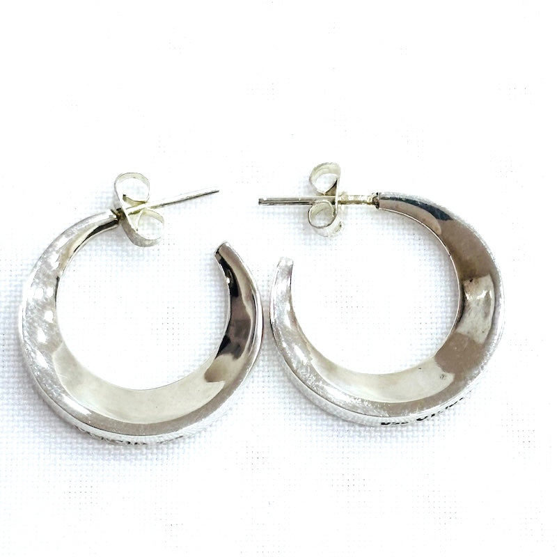 Beautiful Curved Angle Hoop Earrings