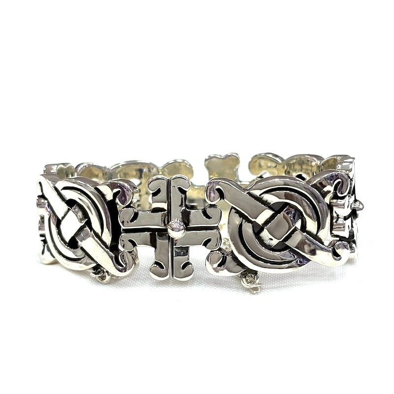 Vintage Art Deco, 925 Sterling Silver Bracelet - Etsy