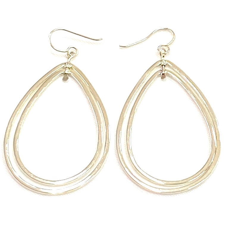 Beautiful Long Oval Shape Dangle Earrings