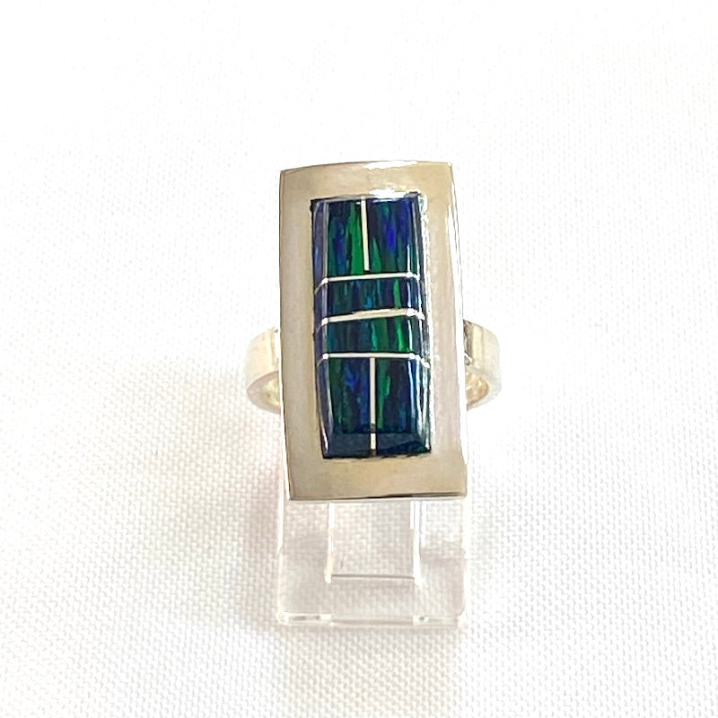 Stunning Dark Green Opal Ring