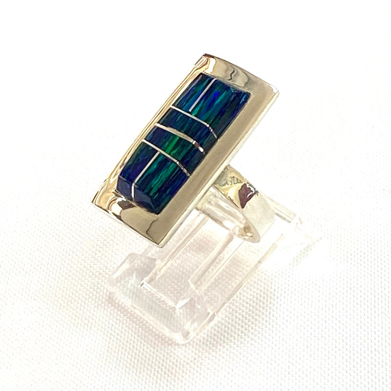 Stunning Dark Green Opal Ring