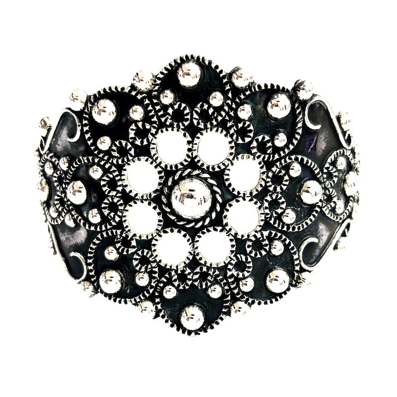 Vintage Design Wide Cuff Bracelet