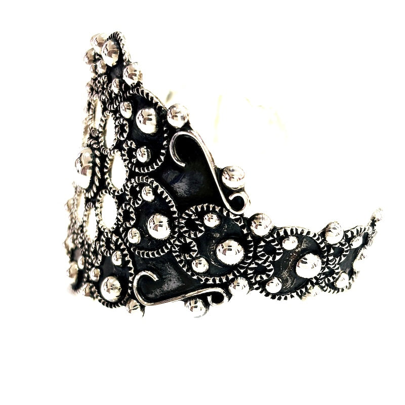Vintage Design Wide Cuff Bracelet