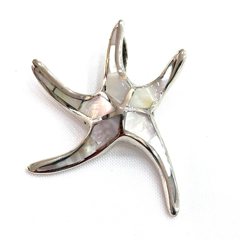 Beautiful Mother of Pearl Starfish Pendant