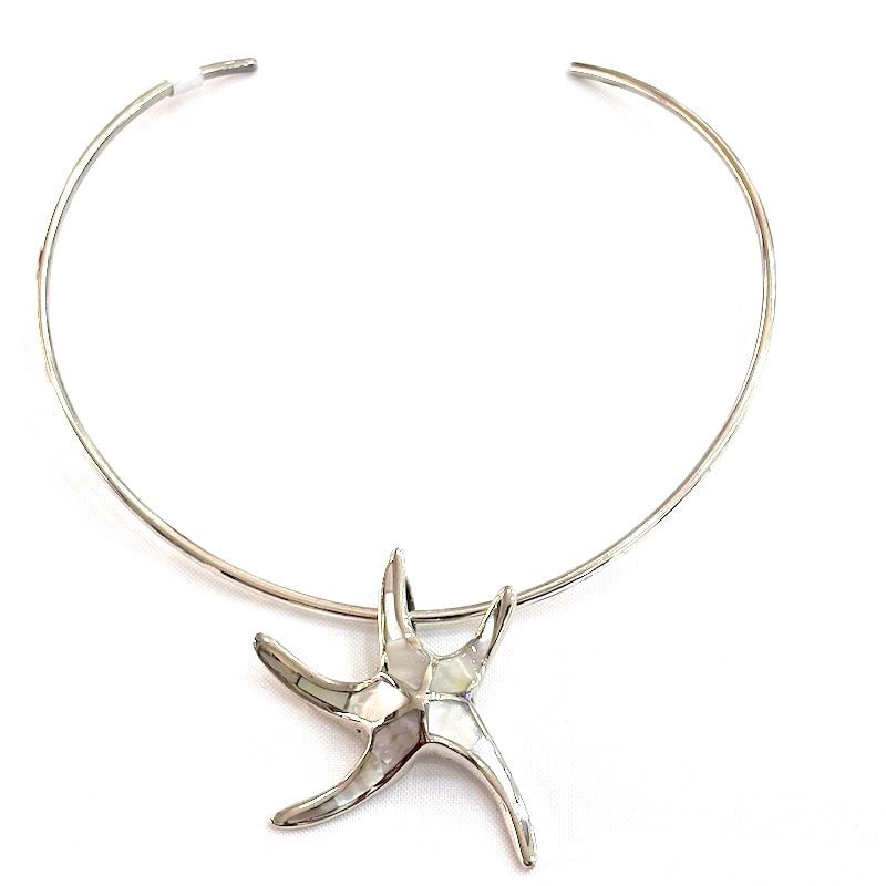 Beautiful Mother of Pearl Starfish Pendant