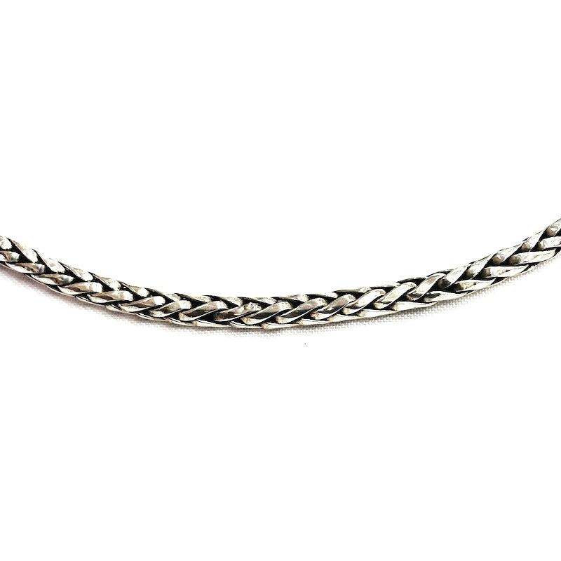 Fine Braided Style Silver Chain
