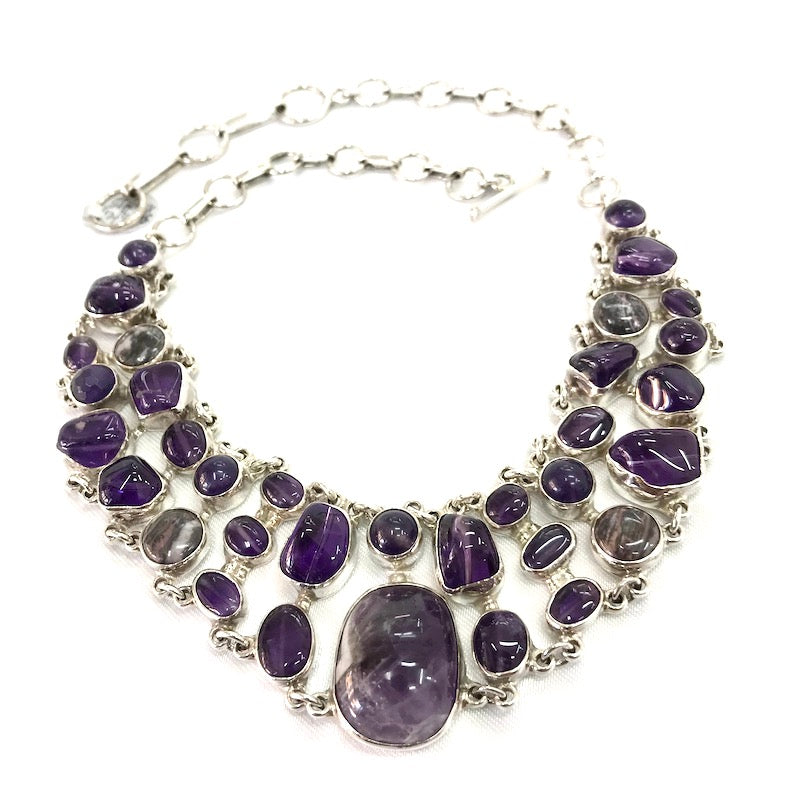 Gorgeous Amethyst Sugilite Necklace